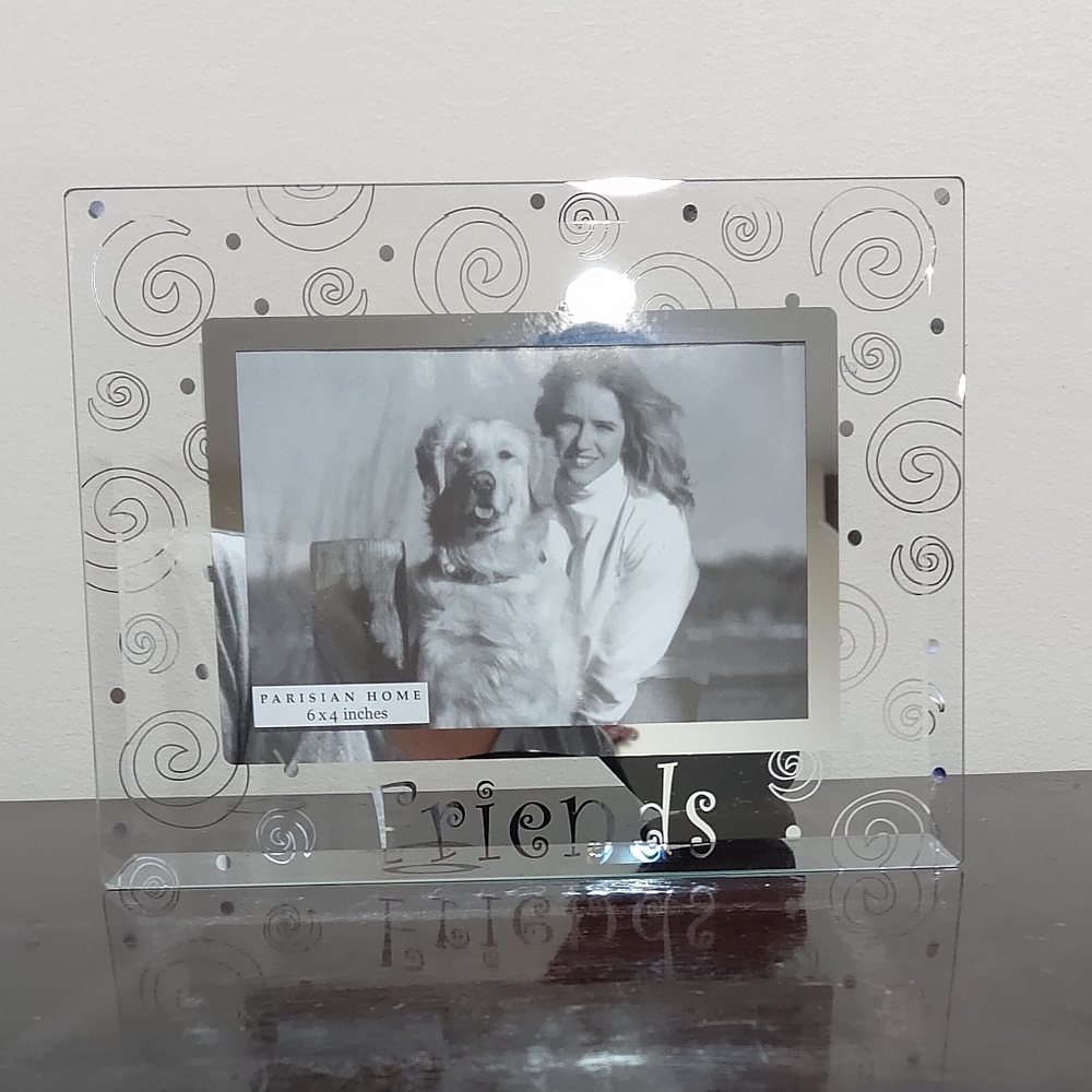 Parisian Home Glass Silver Embellished Photo Frame 4 x 6